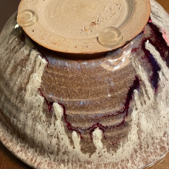 Handmade 7 inch Gorgeous glazed ceramic  soup / salad bowl - Picture 5 of 9